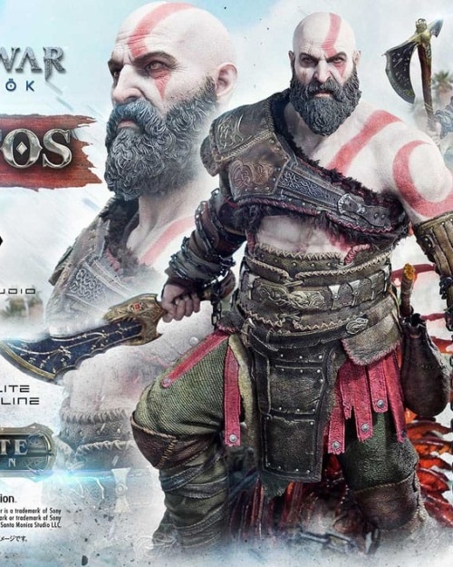 Prime 1 Studio - God of War Ragnarok Estatua Real Elite Masterline Series 1/3 Kratos Ultimate Version 95 cm