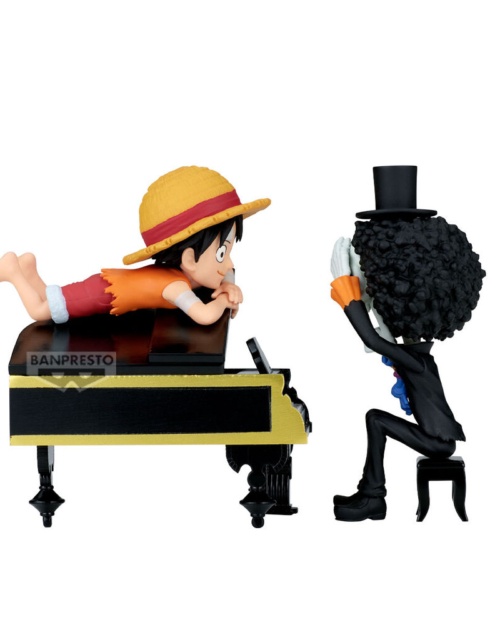 Figura Luffy & Brook Word Collectable Stories One Piece 8cm