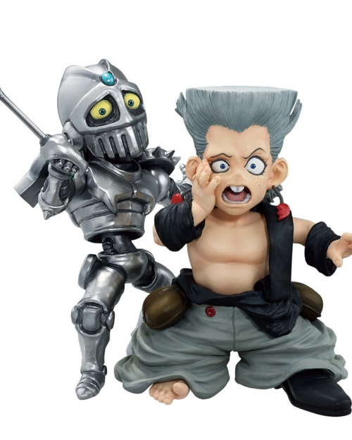 Figura Ichibansho Kid Polnareff & Kid Chariot Standoom Jojos Bizarre Adventure 8cm