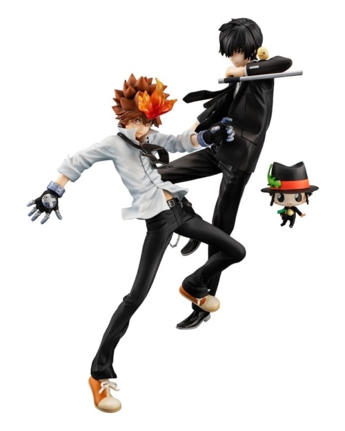 MegaHouse G.E.M. Series – Tsunayoshi Sawada, Kyoya Hibari y Reborn – Set de figuras PVC 21 cm