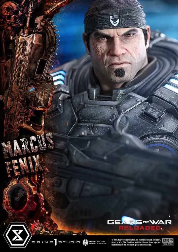 Gears of War Reloaded Estatua Real Elite Masterline Series 13 Marcus Fenix Ultimate Version 97 cm (1)