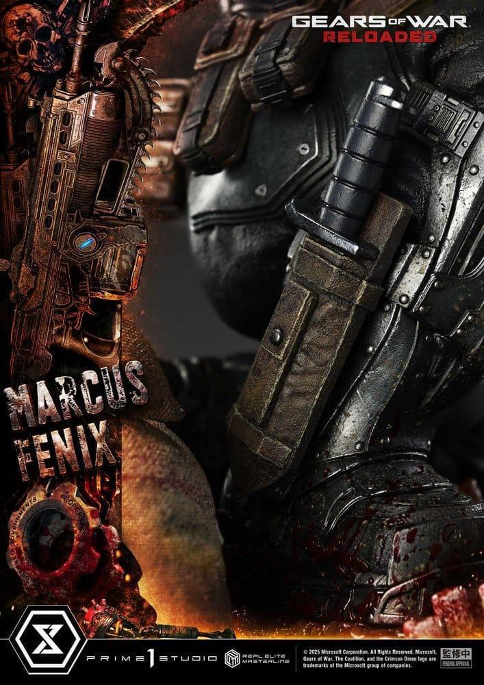 Gears of War Reloaded Estatua Real Elite Masterline Series 13 Marcus Fenix Ultimate Version 97 cm (10)