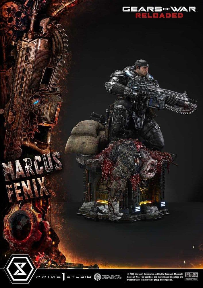 Gears of War Reloaded Estatua Real Elite Masterline Series 13 Marcus Fenix Ultimate Version 97 cm (11)