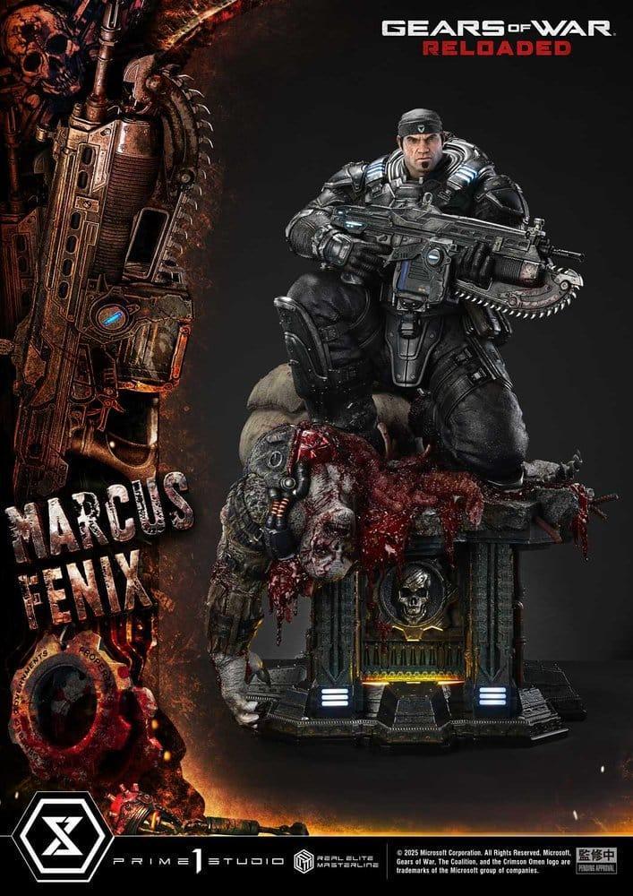 Gears of War Reloaded Estatua Real Elite Masterline Series 13 Marcus Fenix Ultimate Version 97 cm (12)