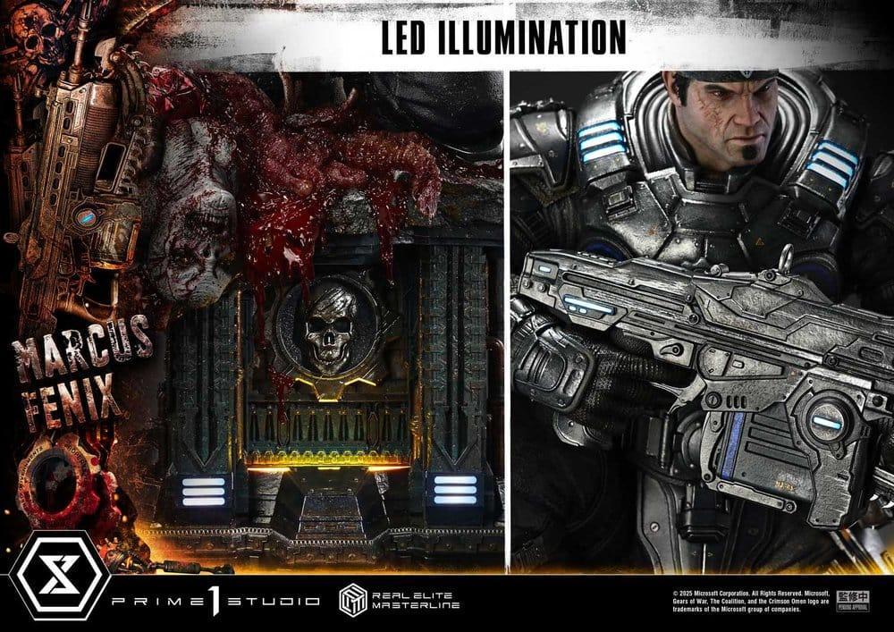 Gears of War Reloaded Estatua Real Elite Masterline Series 13 Marcus Fenix Ultimate Version 97 cm (13)