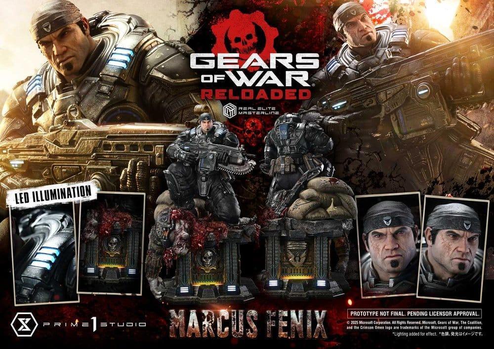 Gears of War Reloaded Estatua Real Elite Masterline Series 13 Marcus Fenix Ultimate Version 97 cm (14)