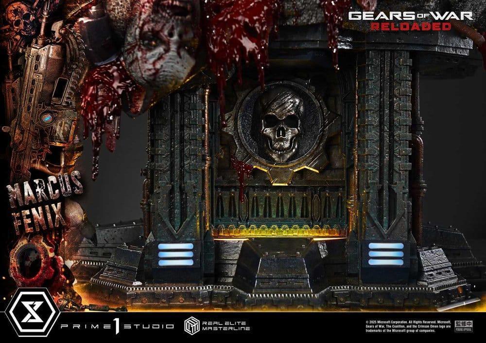 Gears of War Reloaded Estatua Real Elite Masterline Series 13 Marcus Fenix Ultimate Version 97 cm (3)
