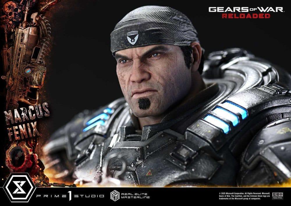 Gears of War Reloaded Estatua Real Elite Masterline Series 13 Marcus Fenix Ultimate Version 97 cm (7)
