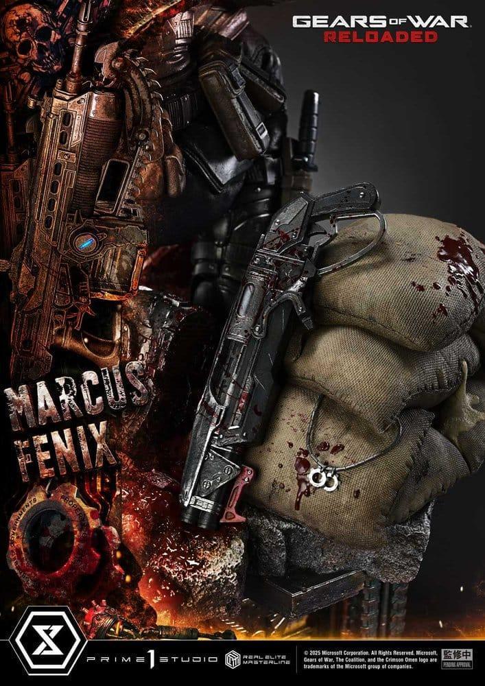 Gears of War Reloaded Estatua Real Elite Masterline Series 13 Marcus Fenix Ultimate Version 97 cm (8)