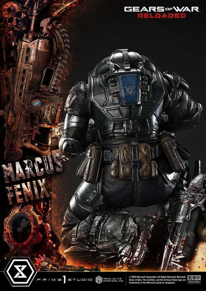 Gears of War Reloaded Estatua Real Elite Masterline Series 13 Marcus Fenix Ultimate Version 97 cm (9)