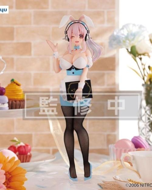 Nitroplus BiCute Bunnies Super Sonico (Waitress Light Blue Color Ver.)