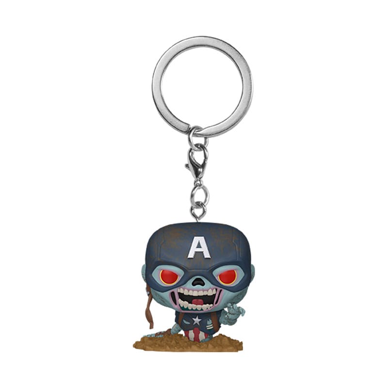Llavero Marvel Zombies - Pocket POP! Vinyl: Capitán América