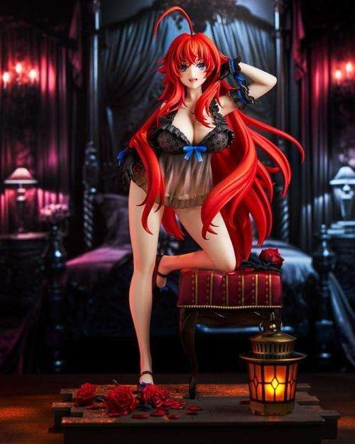 Figura PVC 1/6.5 Rias Gremory Light Novel 15th Anniversary Ver. Renewal Package Edition de High School DxD de 29 cm.