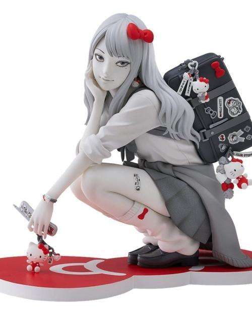 Figura PVC Gyaru Tomie x Hello Kitty de Junji Ito de 14 cm de Good Smile Collection.