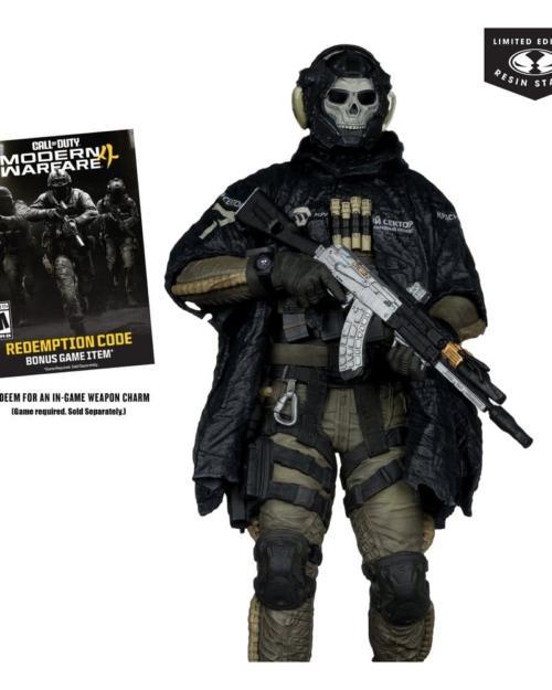 Estatua de Ghost de Call of Duty Modern Warfare 4 a escala 1/6 de 32 cm en poliresina